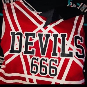 Dollskill Satan cheerleader costume